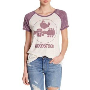 Lucky Brand Woodstock Raglan Tee shirt NWT